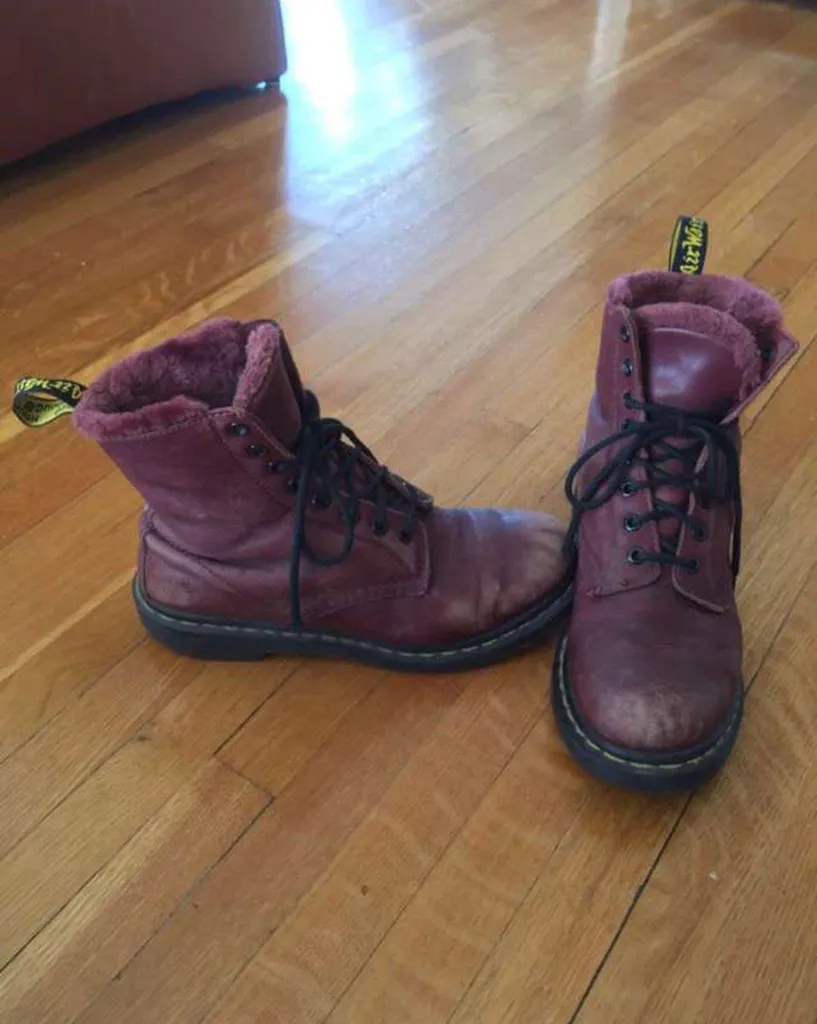 cherry doc martens photo 1