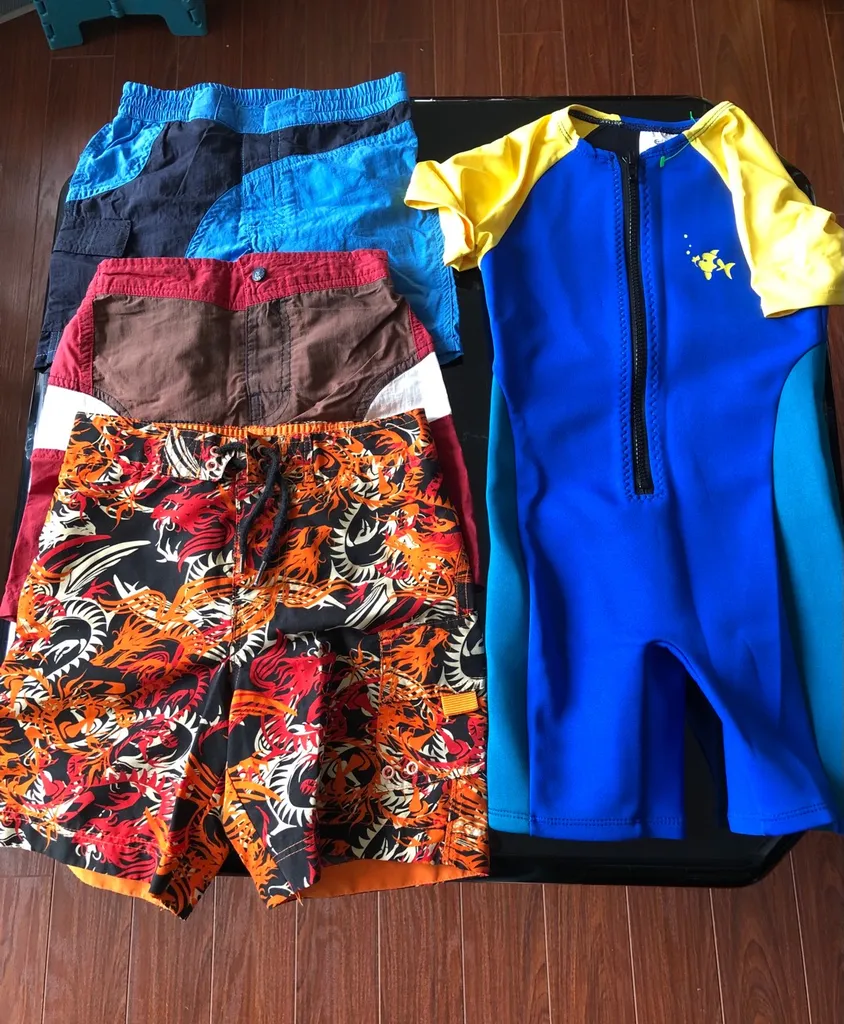 Kids Swim Trunks And Wet Suit photo 1