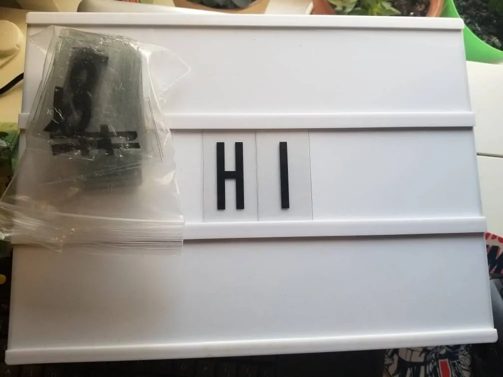 Light Up Letter Board photo 1