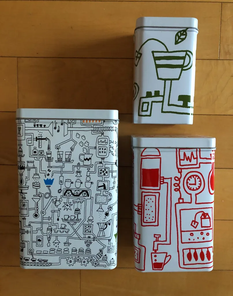 Set Of 3 Coffee / Tins photo 1