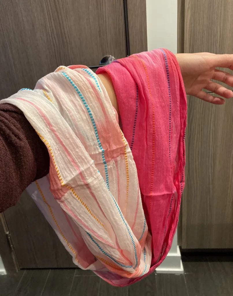 Pink Circle Scarf photo 1