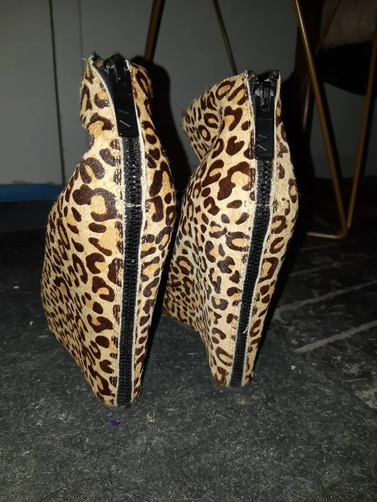 Matiko Leopard Print Wedges photo 1