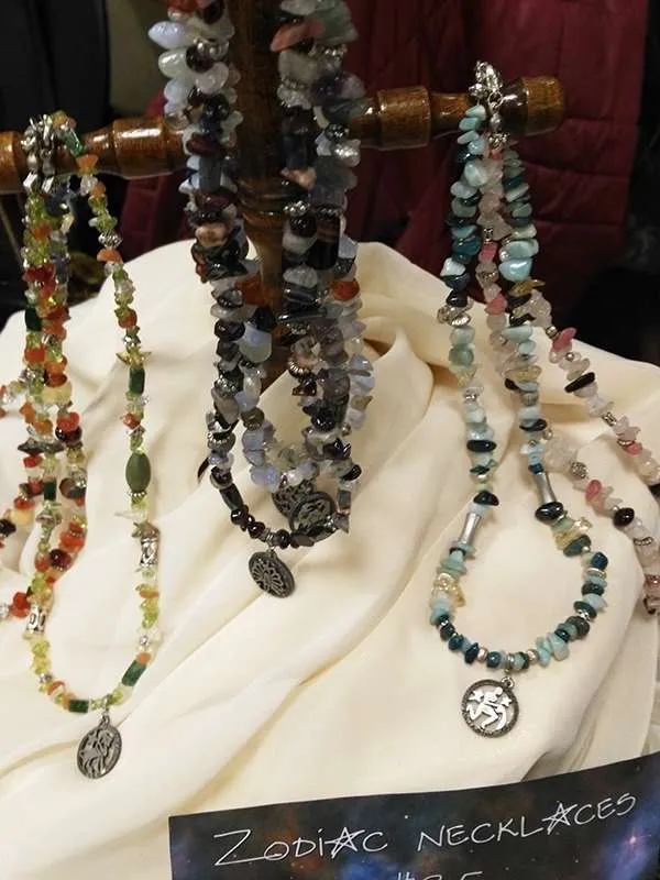 Zodiac necklaces -unisex artisan gemstones photo 1