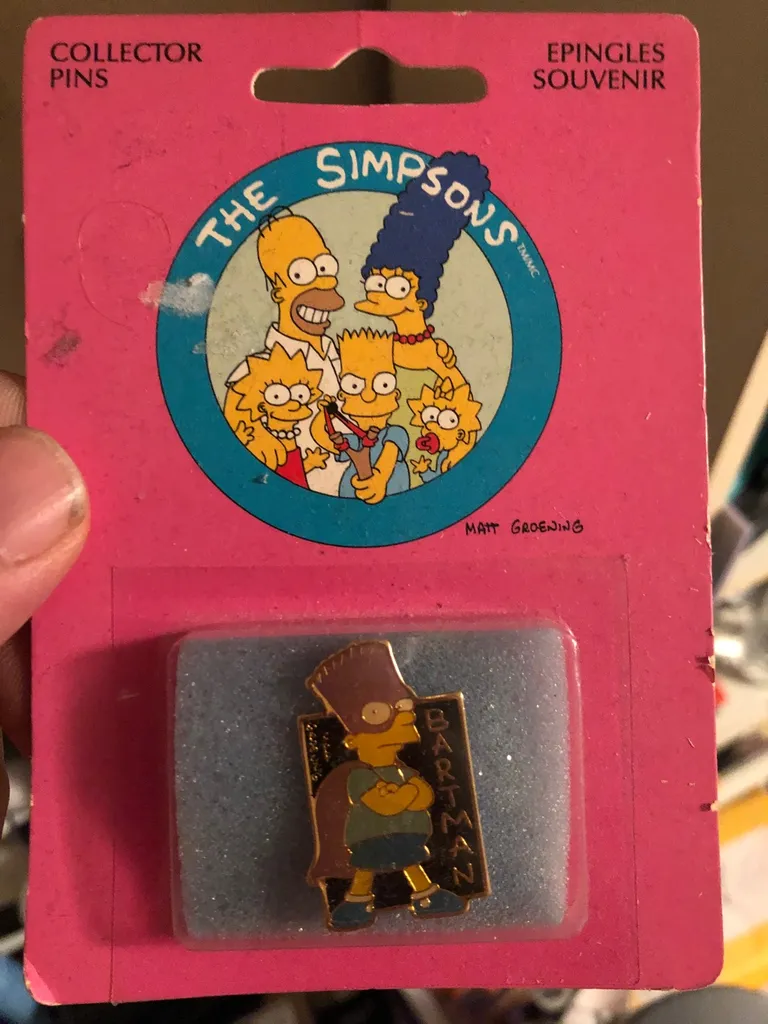 Vintage The Simpson’s Bartman Pin photo 1
