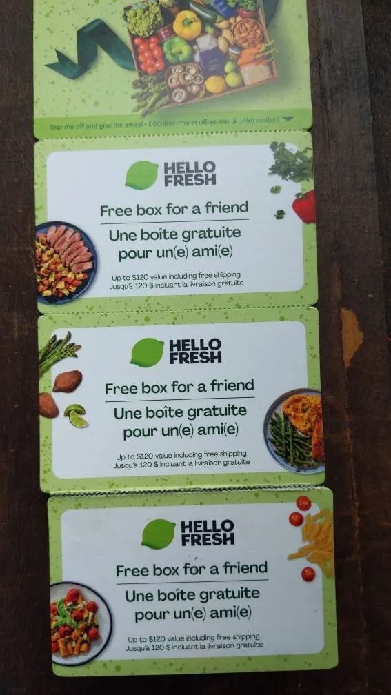 Free Box Hello Fresh photo 1