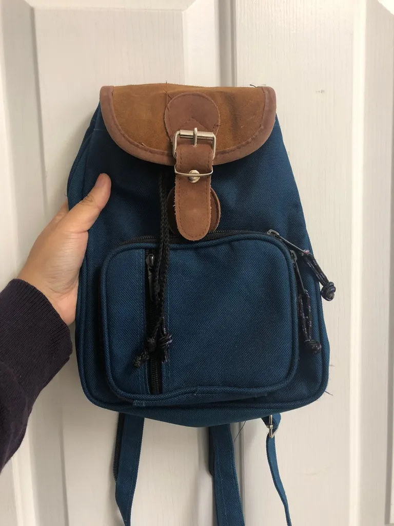Mini Dark Blue Bagpack photo 1