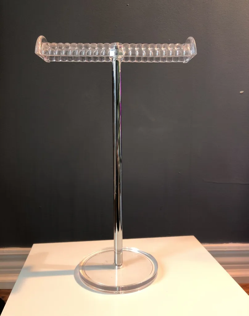 Acrylic And Chrome Jewelry Stand photo 1