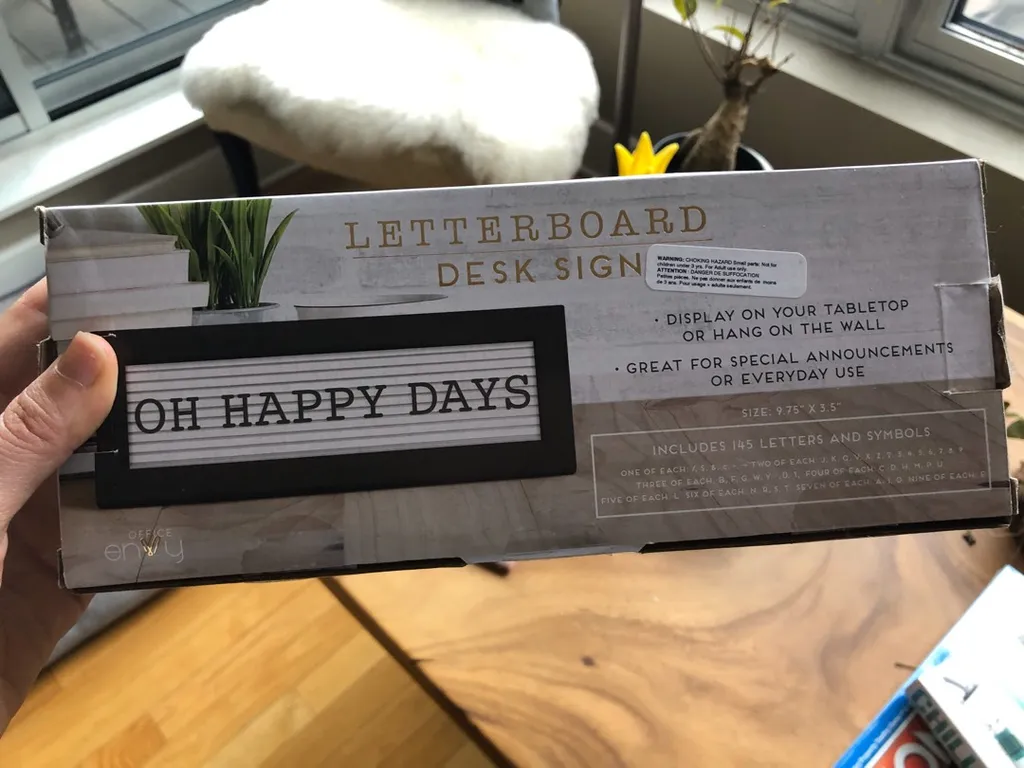 Letterboard Desk Sign photo 1