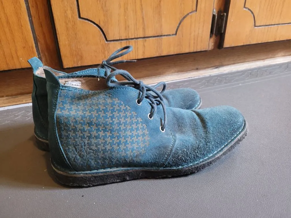 Men's Suede Fluevogs -sz 9.5 photo 1