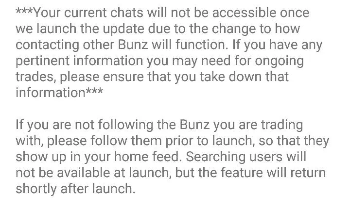 Bunz Chats gone Oct 4 photo 1