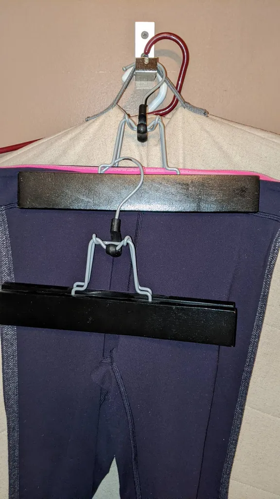 Black Wooden Pant Hangers photo 1