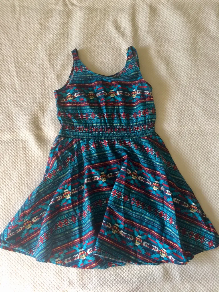Navajo Patterned Sleeveless Dress photo 1