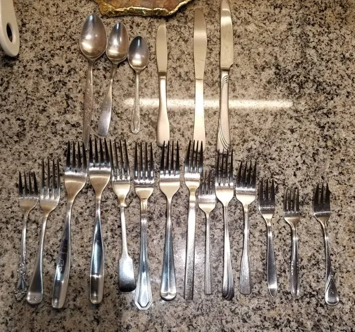 Set Of Mismatched Cutlery photo 1