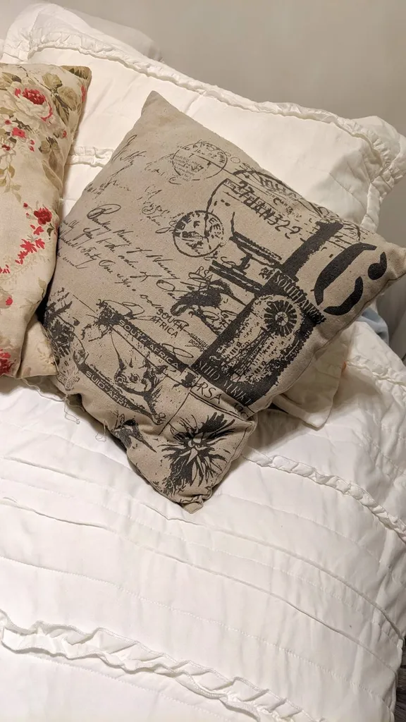 Shabby Boho Pillow With south African Motif photo 1