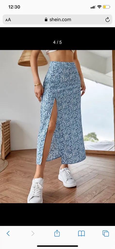 Blue floral Skirt BNIB photo 1