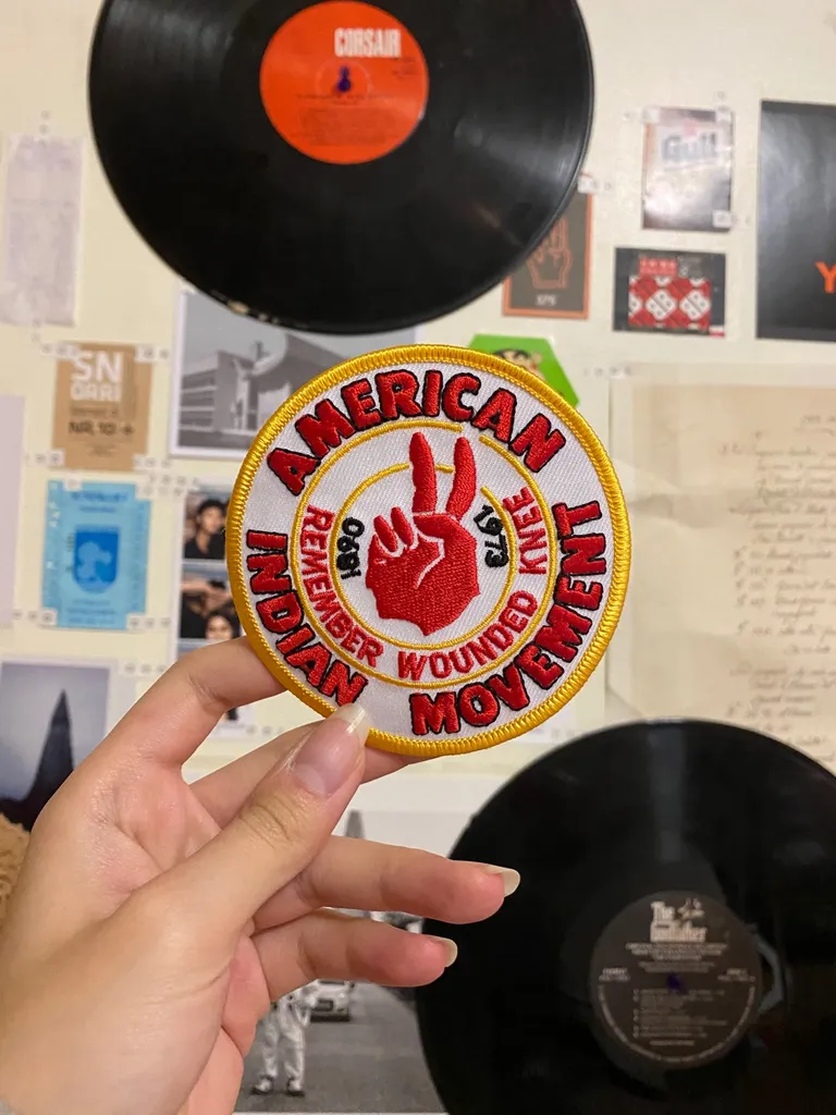 American Indian Movement embroidery patch! photo 1