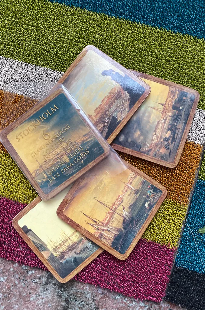 A Set of 6 Stockholm Coasters photo 1