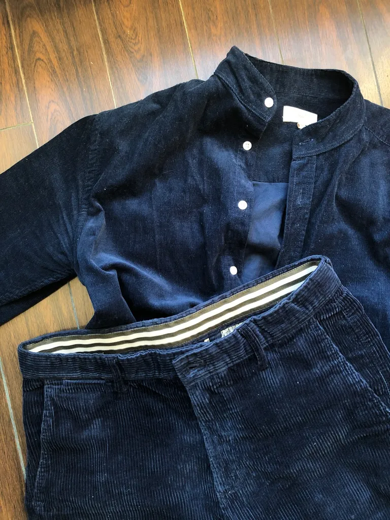 Corduroy Set Navy Blue photo 1