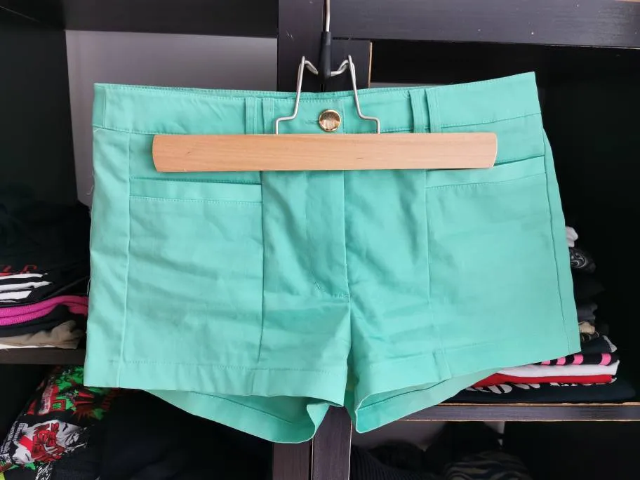 Shiny Green Shorts photo 1