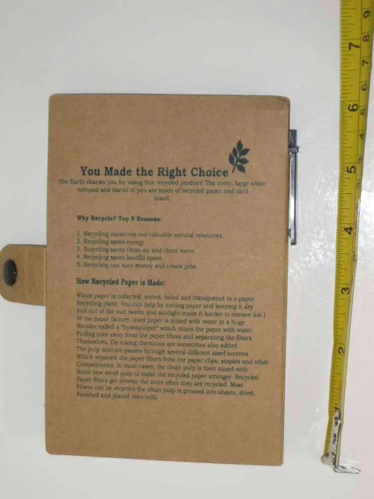 Brand new notepad with sticky notes and the pen photo 1