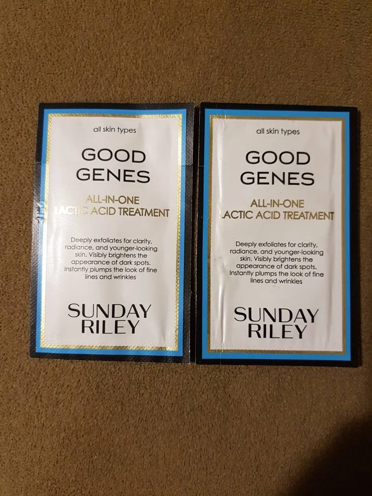 2 New Unused 1 Ml Sunday Riley Good Genes Lactic Acid Treatme... photo 1