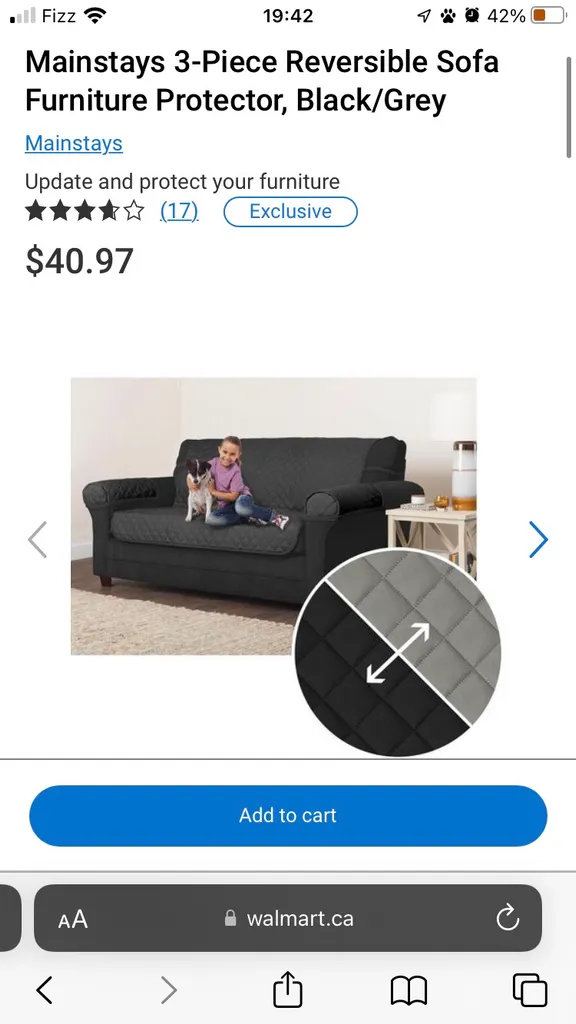 3 Piece Couch Cover photo 1