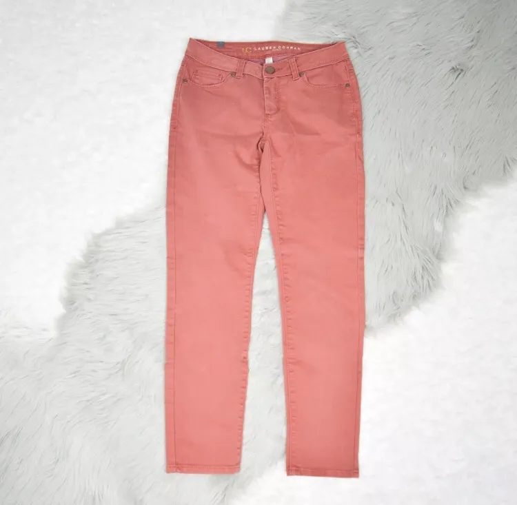 Lauren Conrad Dusty Rose Skinny Jeans photo 1