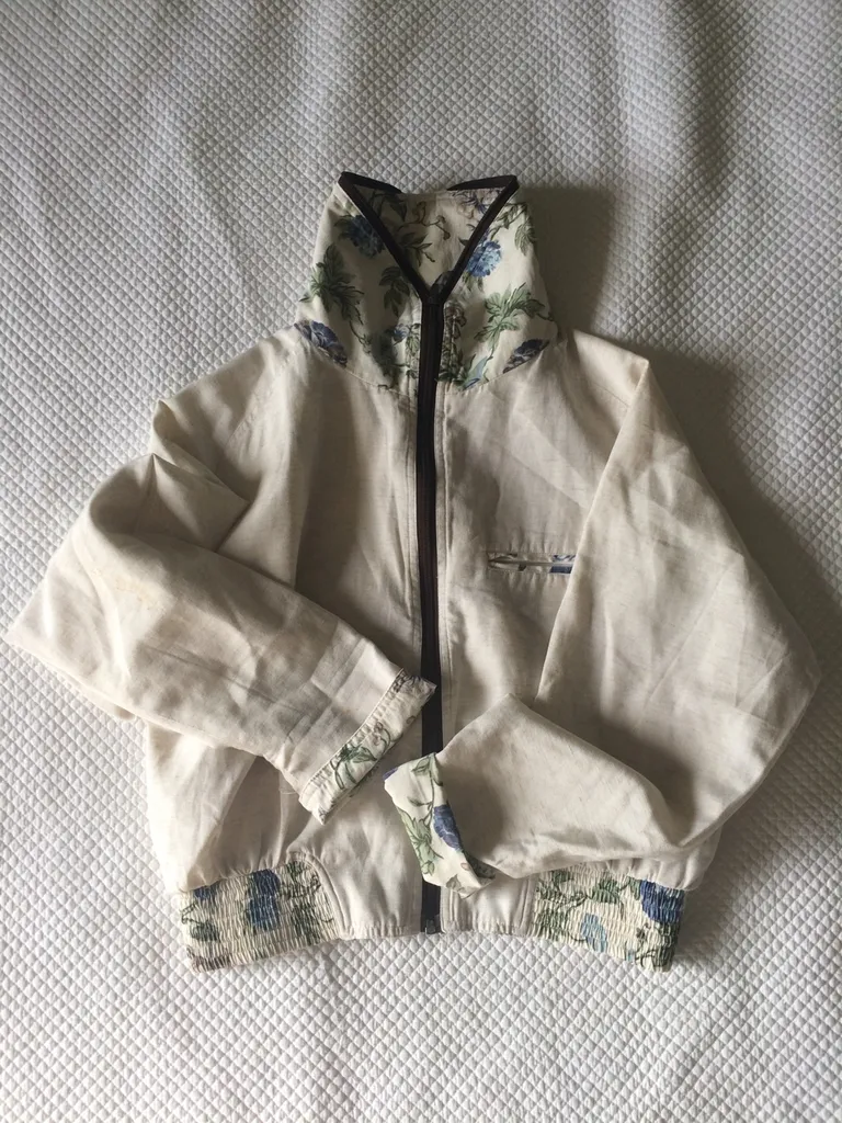 Vintage Retro Windbreaker Floral Vibes photo 1