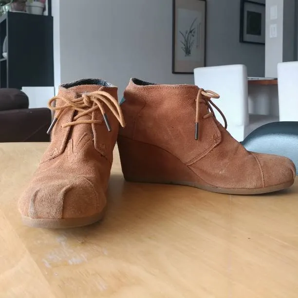 Brown Suede Wedges photo 1