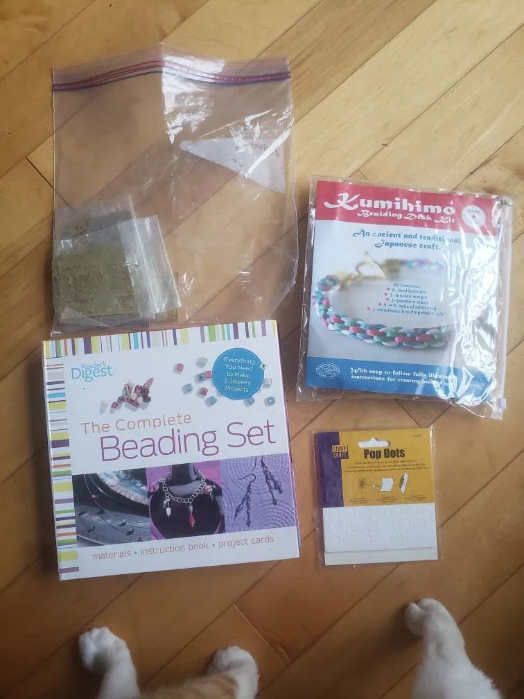 Beading Set, Braiding Disk, Pop-up Dots, And Stencils. photo 1