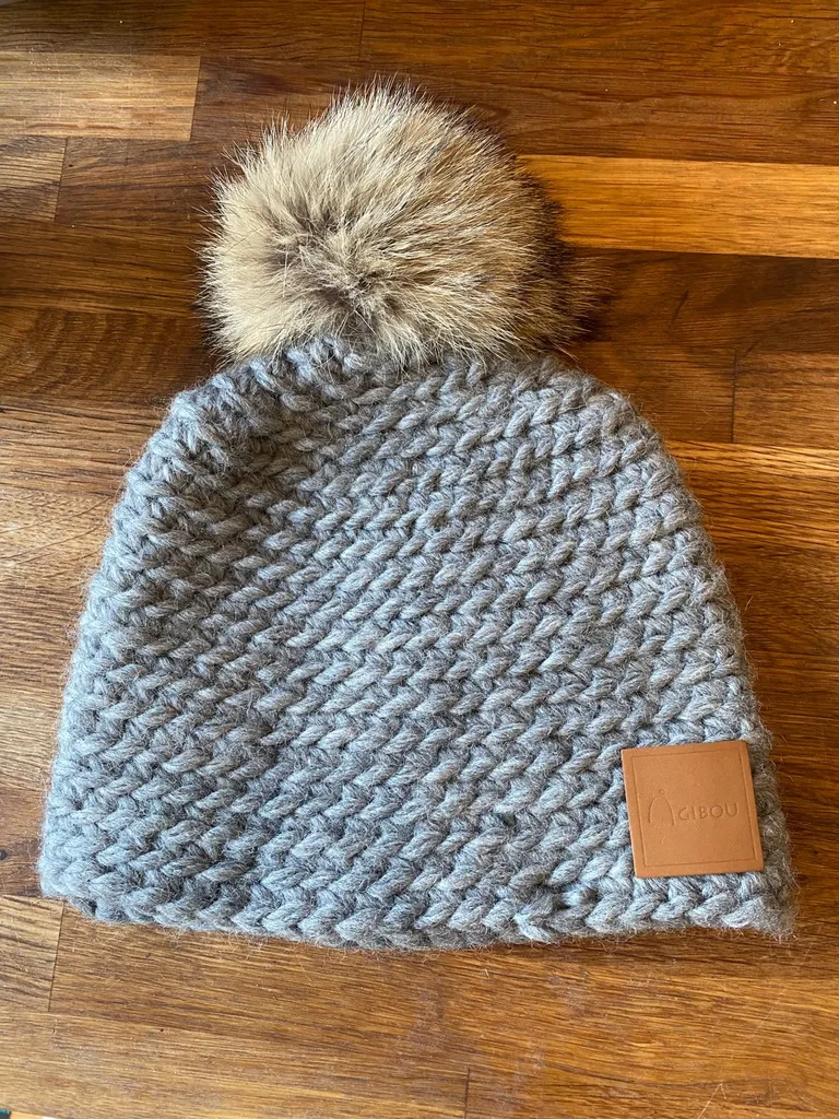 Made In Canada Wool Toque W/ Recycle Fur Pom Pom photo 1