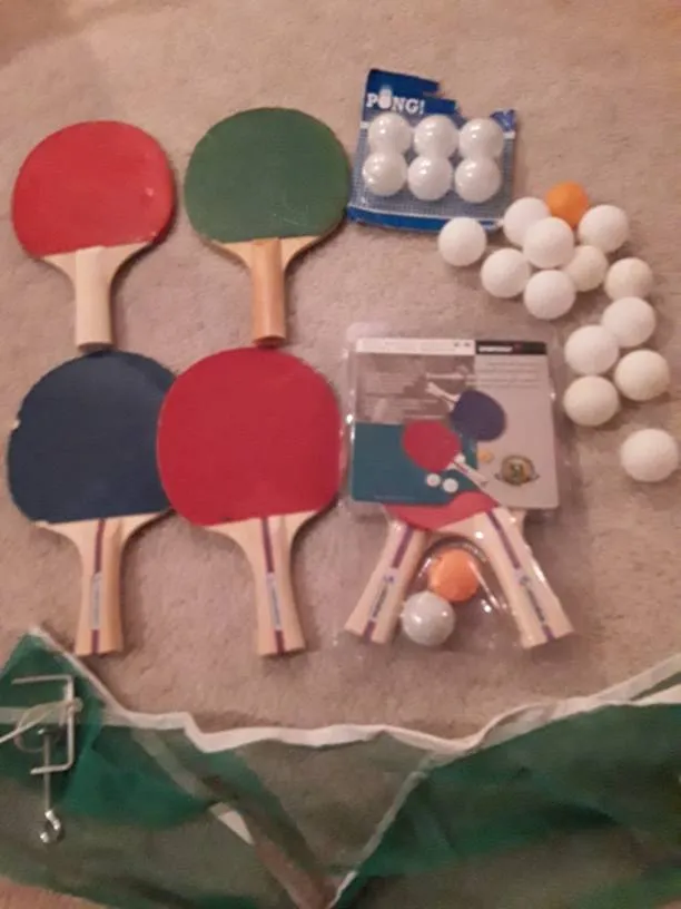 Assorted Ping Pong Table Tennis Sports Equipment photo 1