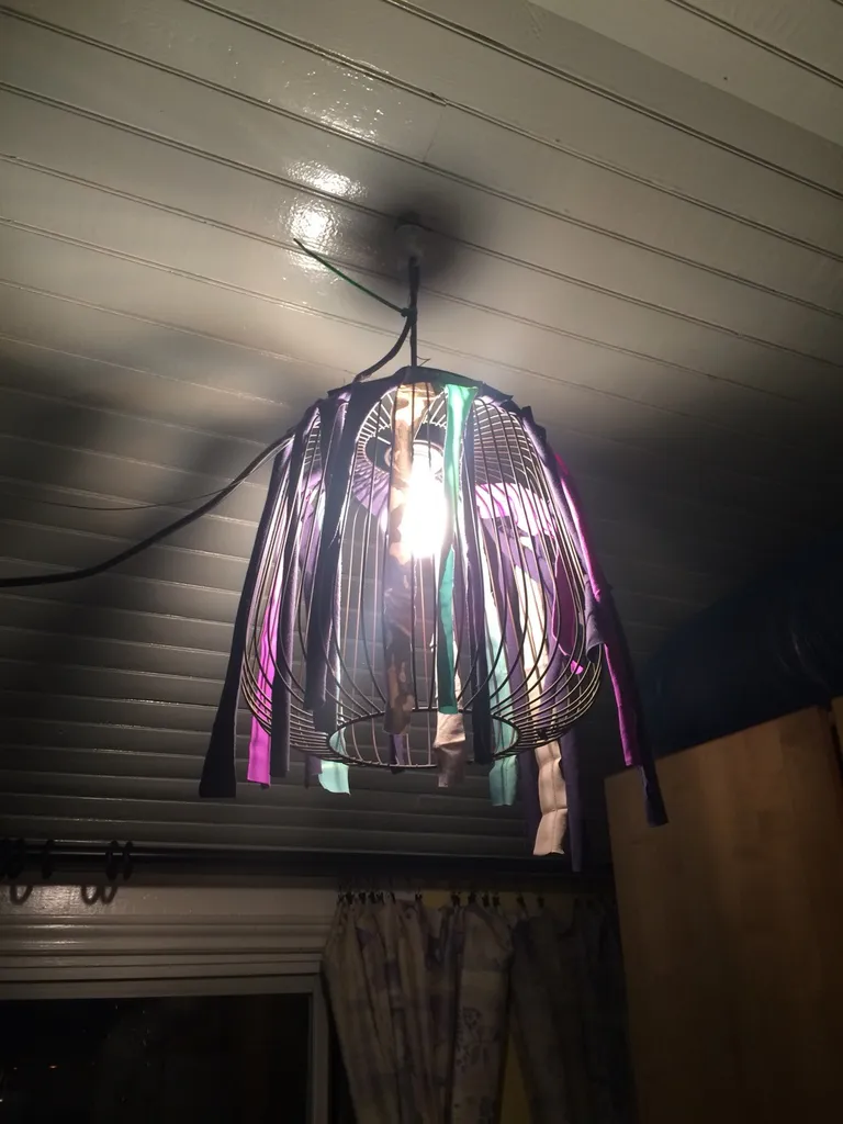 One of a Kind Handcrafted Light Shade/Festival Garment photo 1