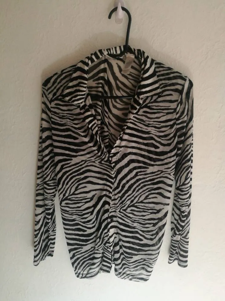 Sheer Zebra Blouse photo 1