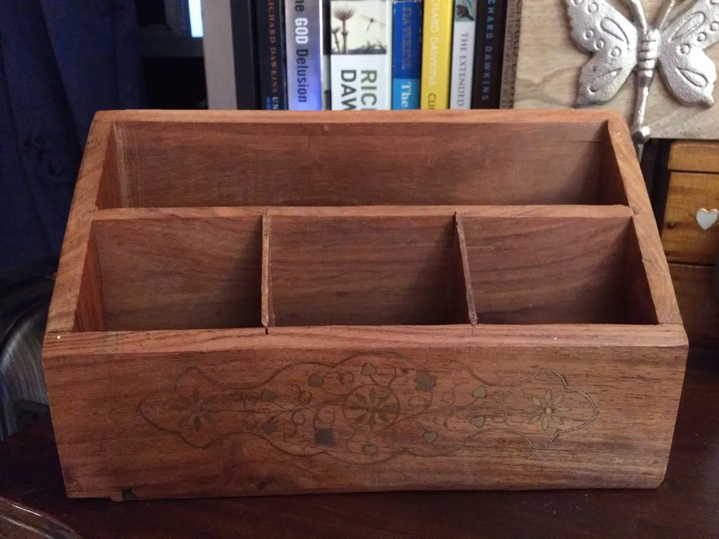 Wooden Desk Organizer photo 1