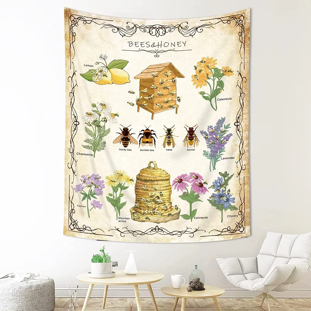 Bees & Honey Tapestry photo 1