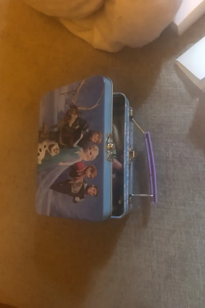 Authentic Disney mini lunchbox with new crayons inside! photo 1