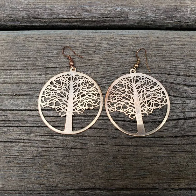 Large Tree Earrings photo 1