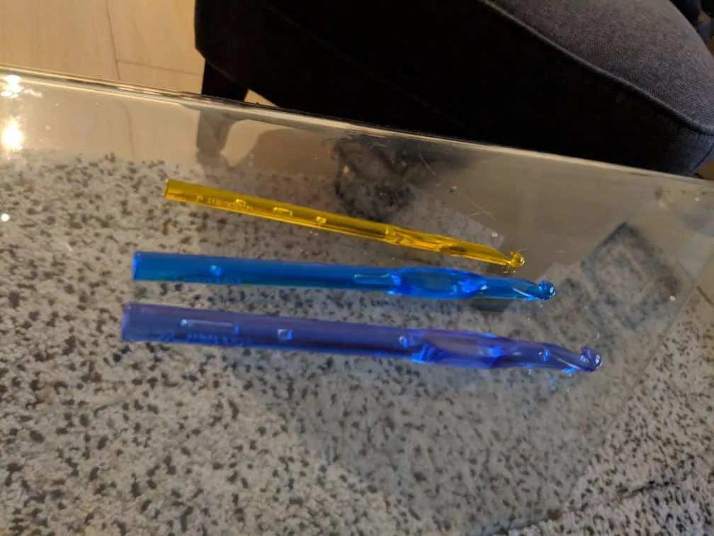 3 Crocheting Hooks photo 1