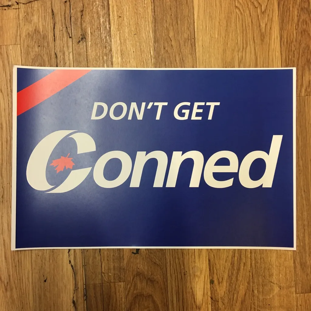 Don’t Get Election Conned Sign photo 1