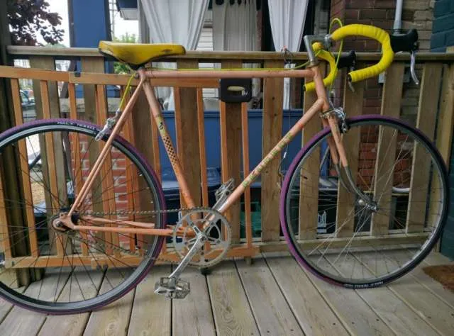 Pink Peugeot Single Speed Bike photo 1