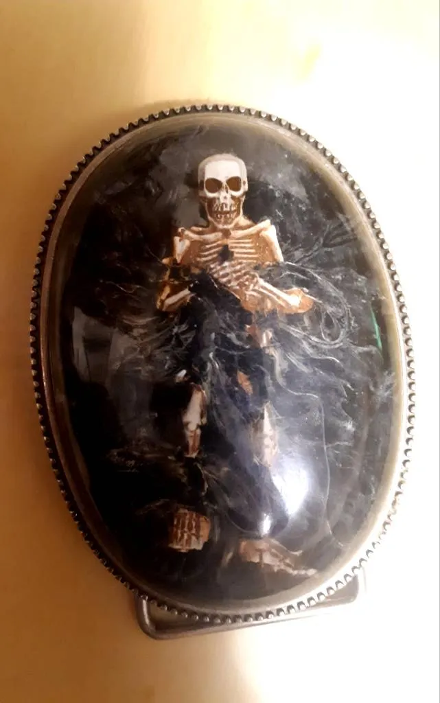 memento mori belt buckle photo 1