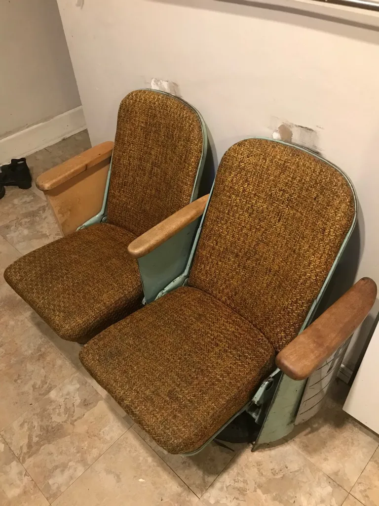 Vintage Movie Theatre Chairs photo 1