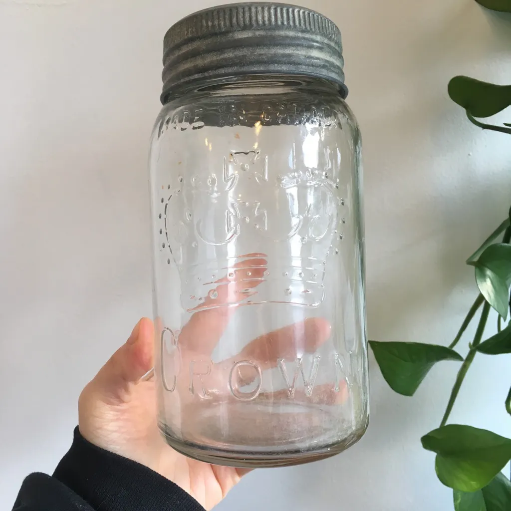 👑 Antique Mason Jar photo 1