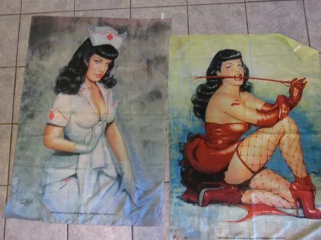 2 Bettie Page Wall Flags photo 1