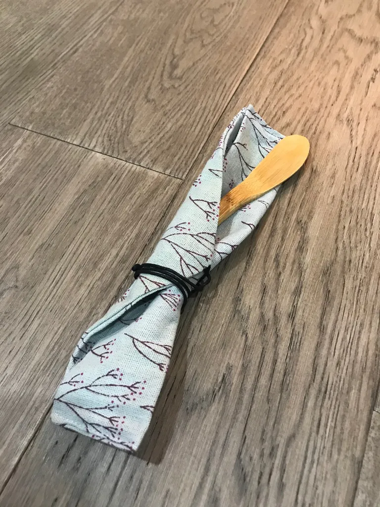 New Small Wooden Spatula With Pouch photo 1