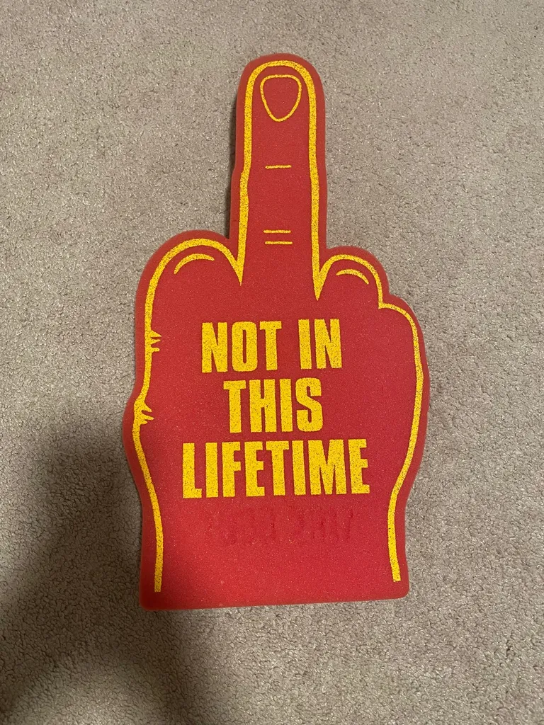 Free Foam Middle Finger 😂 photo 1