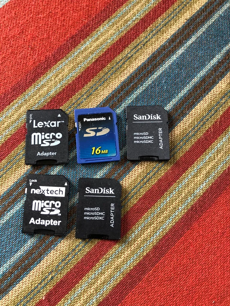 Micro SD adapters + memory card dump photo 1