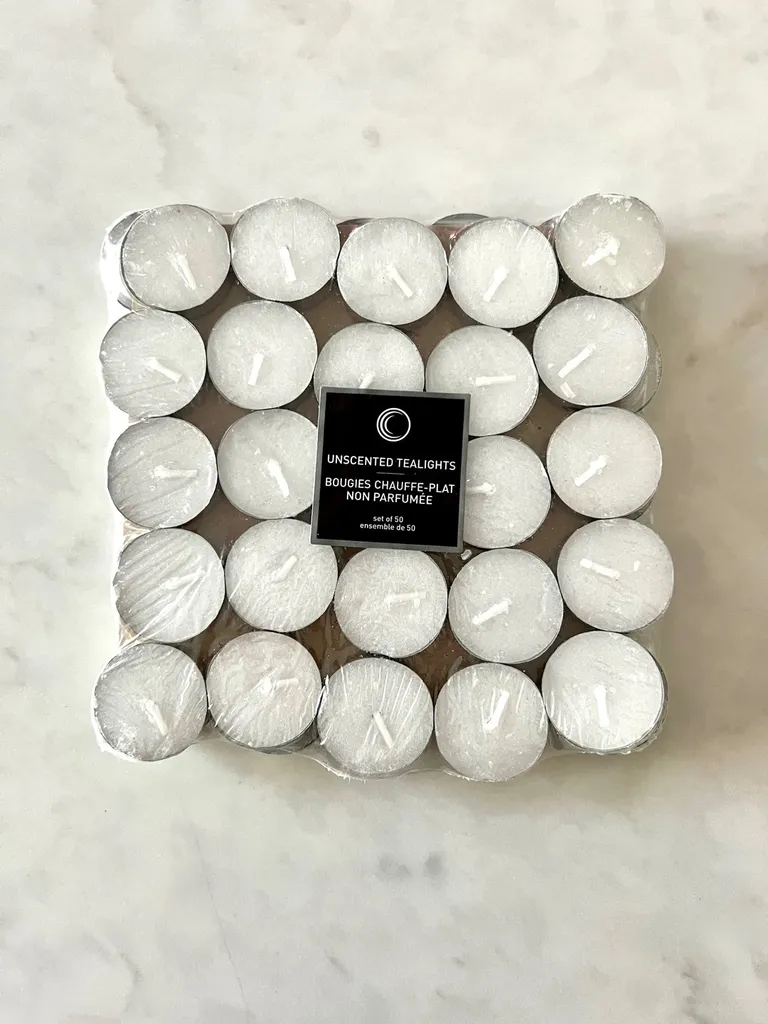 Unscented Tealight Candles photo 1