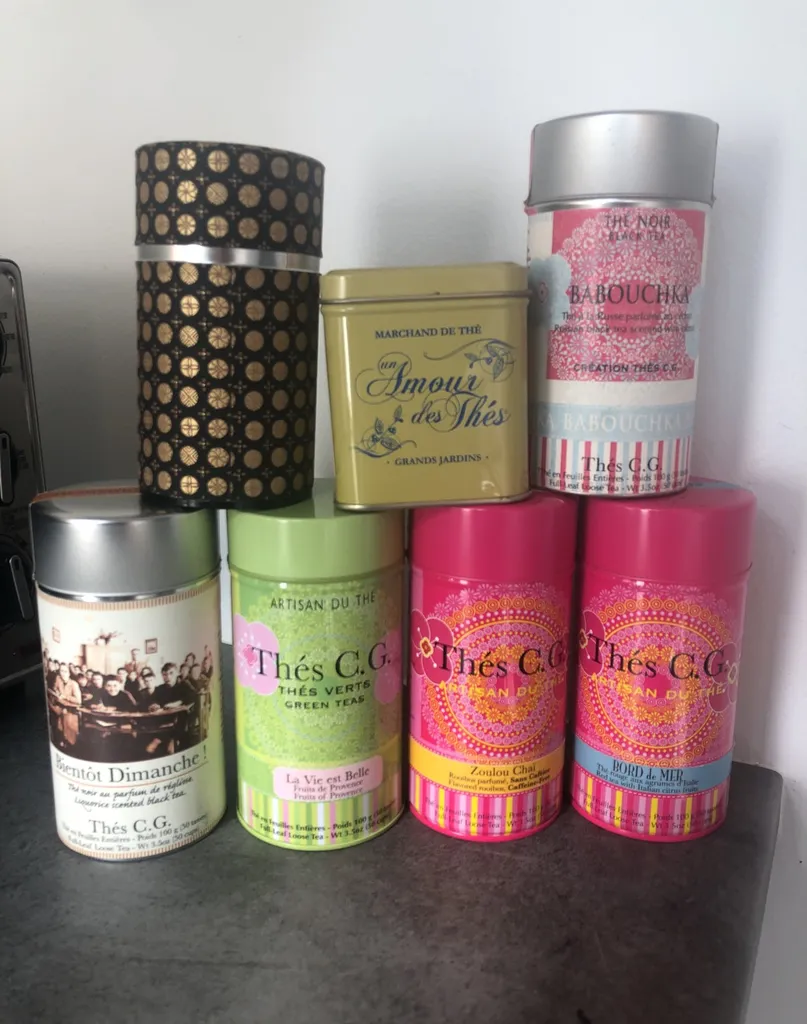 Cute Empty Tea Tins photo 1